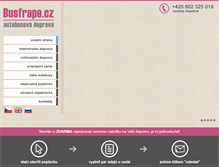 Tablet Screenshot of busfrape.cz